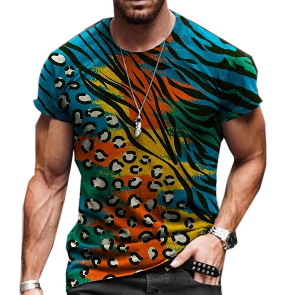 Africká grafická trička Barevné abstraktní umění 3D potisk Pánské Dámské tričko Dovolená Streetwear Harajuku Dětské Topy Trička Oblečení