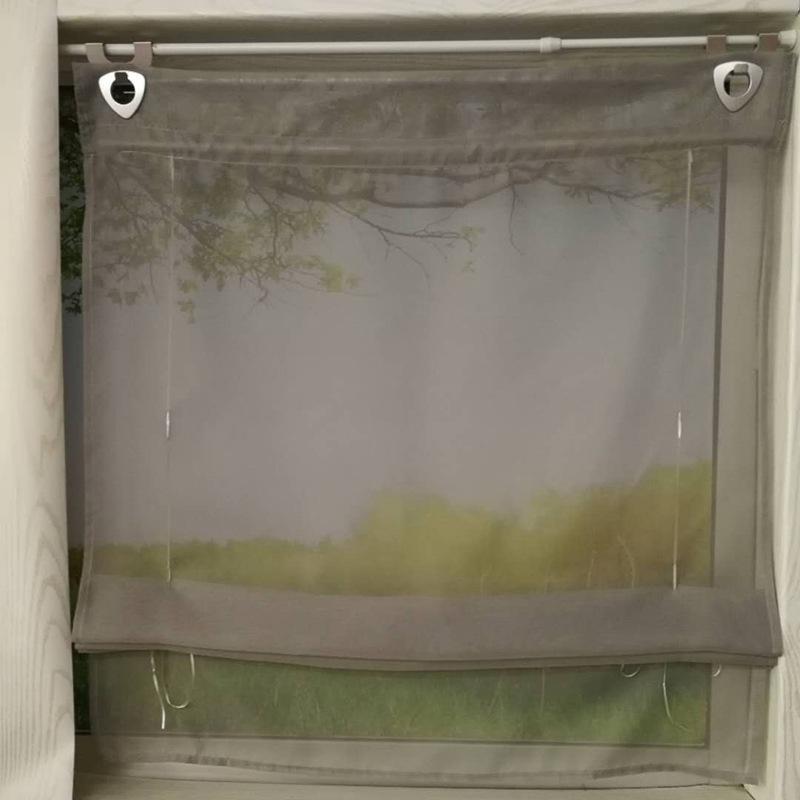 Ht-005B Europäische Römische Raffgardine Küche Arbeitszimmer Balkon Schwebende Gardine Fensterschutz