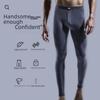 Aoyuan Slim-Fit Leggings für Herren mit mittlerer Taille und einfarbiger Herbst-/Winter-Passform
