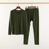 Men's Autumn/Winter Thin Lycra Cotton Base Layer Set: Warm Underwear & Knitwear Pants