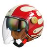 Lightweight Vintage Motorcycle Helmet With Dual Visor Motorbike Riding 3/4 Open Half Helmet Retro Casco Moto 3C & Dot