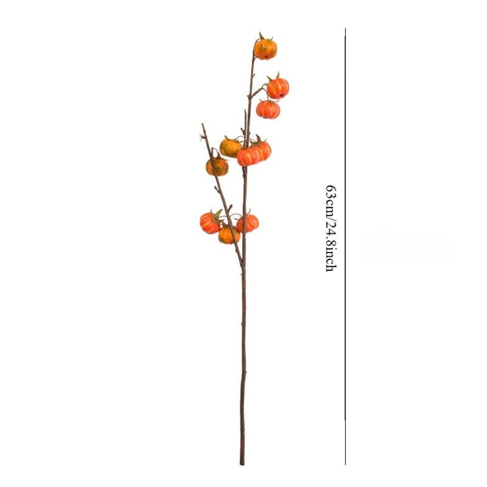 1PC Simulation small pumpkin branches autumn and winter simulation of fruit and vegetable celebrity home soft furnishing layout floral design