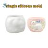 Cat Shape Silicone Flowerpot Mold Non-stick Soft Candle Cup Mold Handmade Eco-Friendly Storage Jar Mold DIY Crafts Making