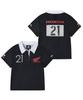 PHYPS MOTORCYCLE Womens Moto Patch Polo Shirt Black