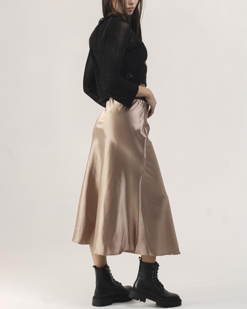 Satin Skirt MZR 20470 S Cappuccino