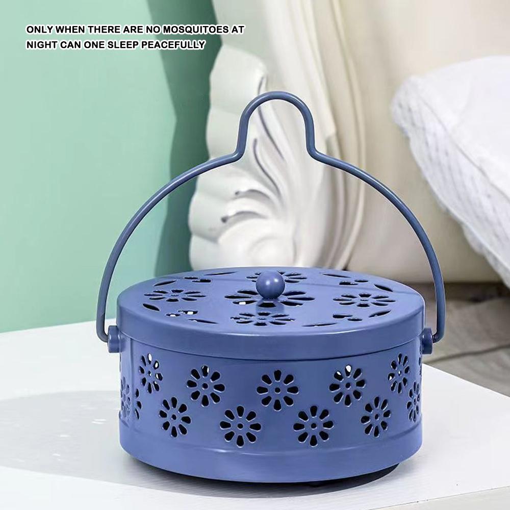 Cover Mosquito Coil Tray Holder Anti-fire Mosquito-repellent Holder Portable Incense Burner