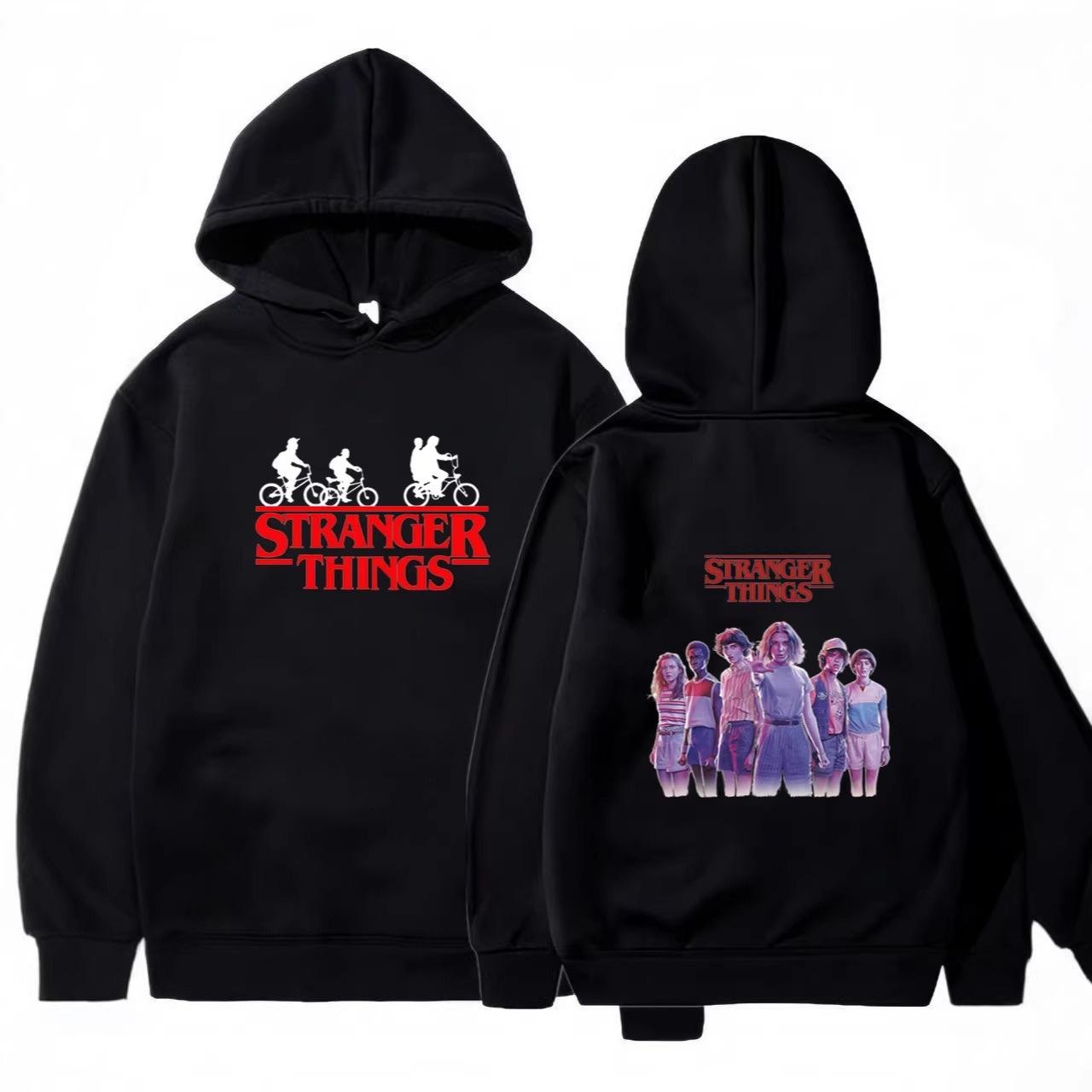 

Худі Stranger Things 4 Дитяче Худі З Довгим Рукавом Модне Зручне З Довгим Рукавом Тепле Повсякденне Худі для Тренувань 140 чорний
