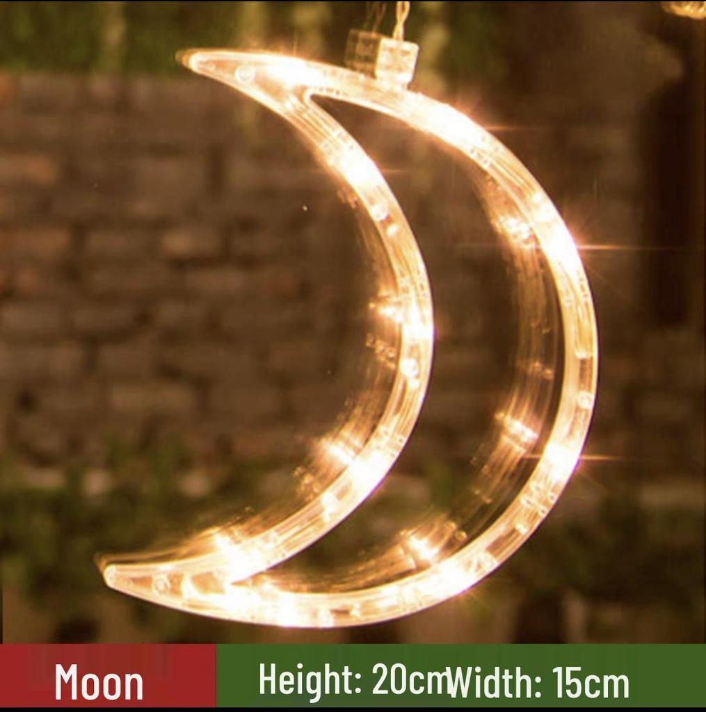 LED Christmas String Lights with Suction Cups - Indoor Holiday Decor for Windows and Ambiance 