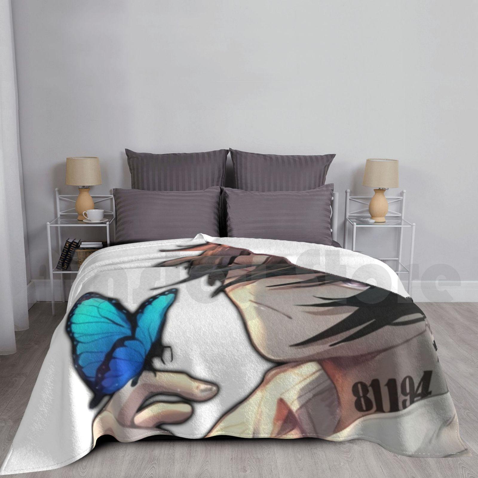 The Promised Neverland : Ray Fanart Blanket Super Soft Warm Light Thin The Promised Neverland Manga Anime Yakusoku No Size: 75*100cm, Weight: 230 GSM