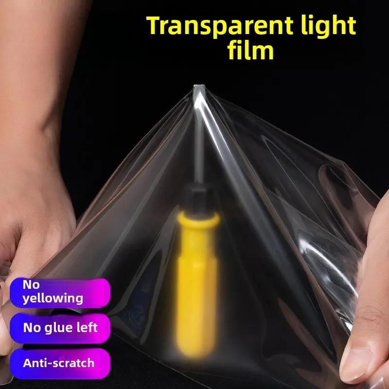 30*120cm Clear Light Covering Film Car Clear Tint Headlight Taillight Vinyl Film Fog Light Rear Lamp Tint Film Sticker Decal