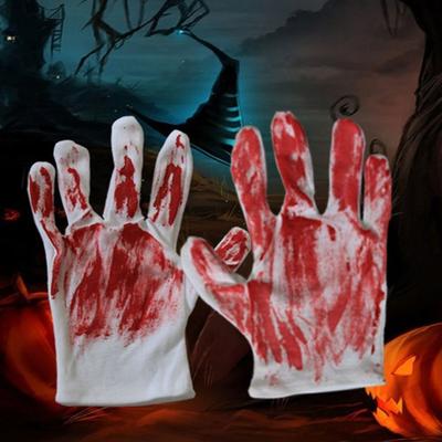 Halloween Blood Mittens Dress Up Cosplay Props Realistic Blood Stain Masks  Party