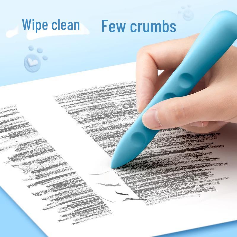 Extra-Large No-Residue Eraser for Kids - Non-Marking & Non-Crumbly with Creative Hole Design