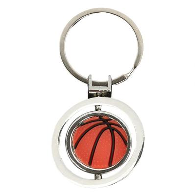 Basketball Schlüsselanhänger Rucksackanhänger Nicht verformbar Drehbares Ballmuster Katar Anti-Verlust 2 Stile Glücksschlüsselanhänger Anhänger für G