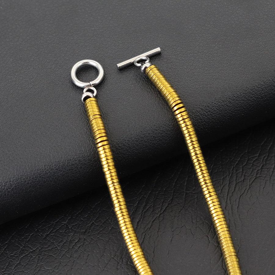 Unique Irregular 4mm Small Hematite Stone Bracelet For Men Vintage Gold Silver Color Seed Beads Braslet Healing Jewelry Pulseria