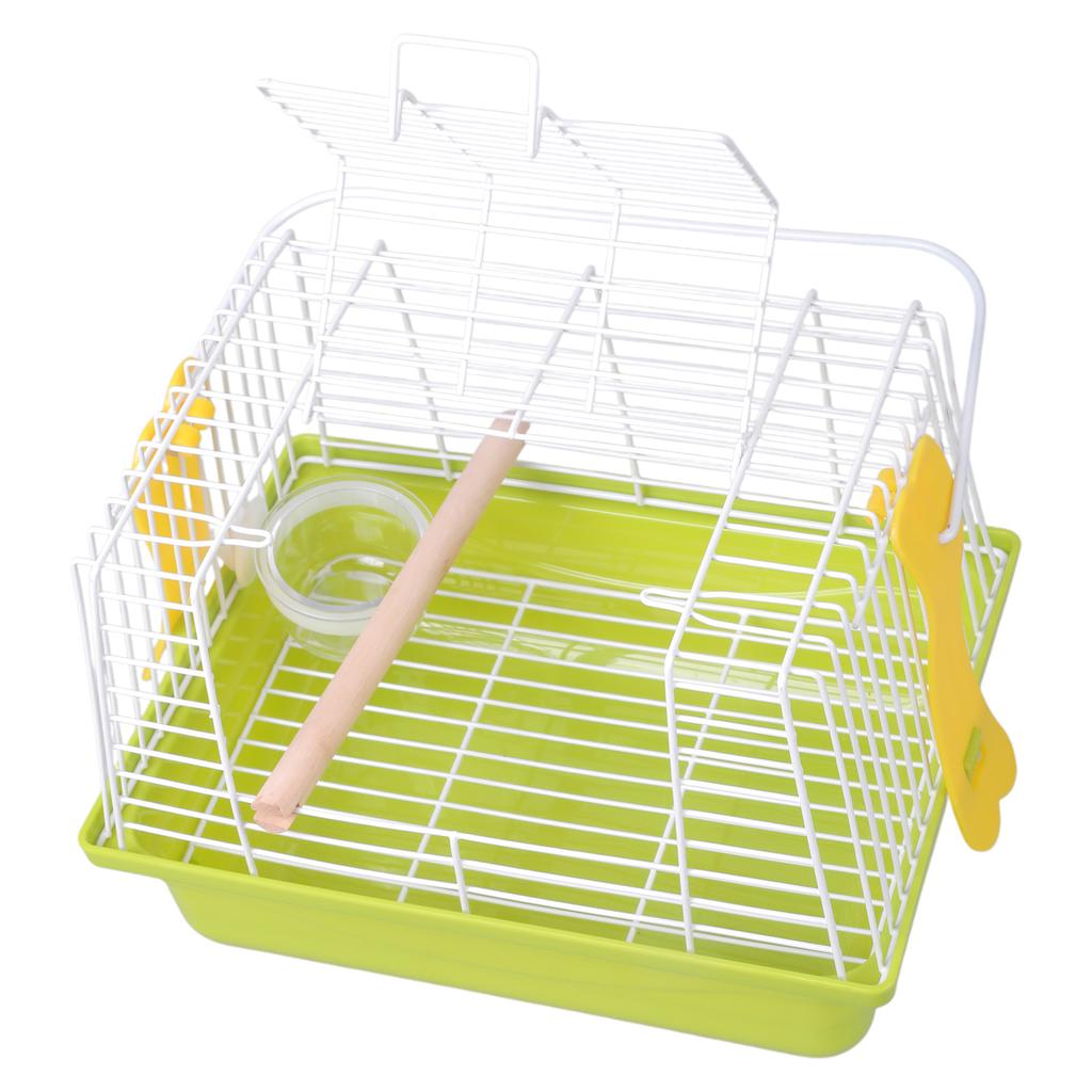 Vogeltrageboxen mit herausnehmbarem Bodenrost für Conure Finken Outdoor-Aktivitäten Draht Vogelkäfig
