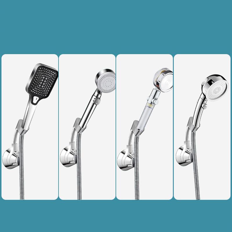 Suction Cup Shower Holder Adjustable Shower Head Holder Nozzle Handheld Holder Punch-Free Multi Angle Rotation Shower Bracket