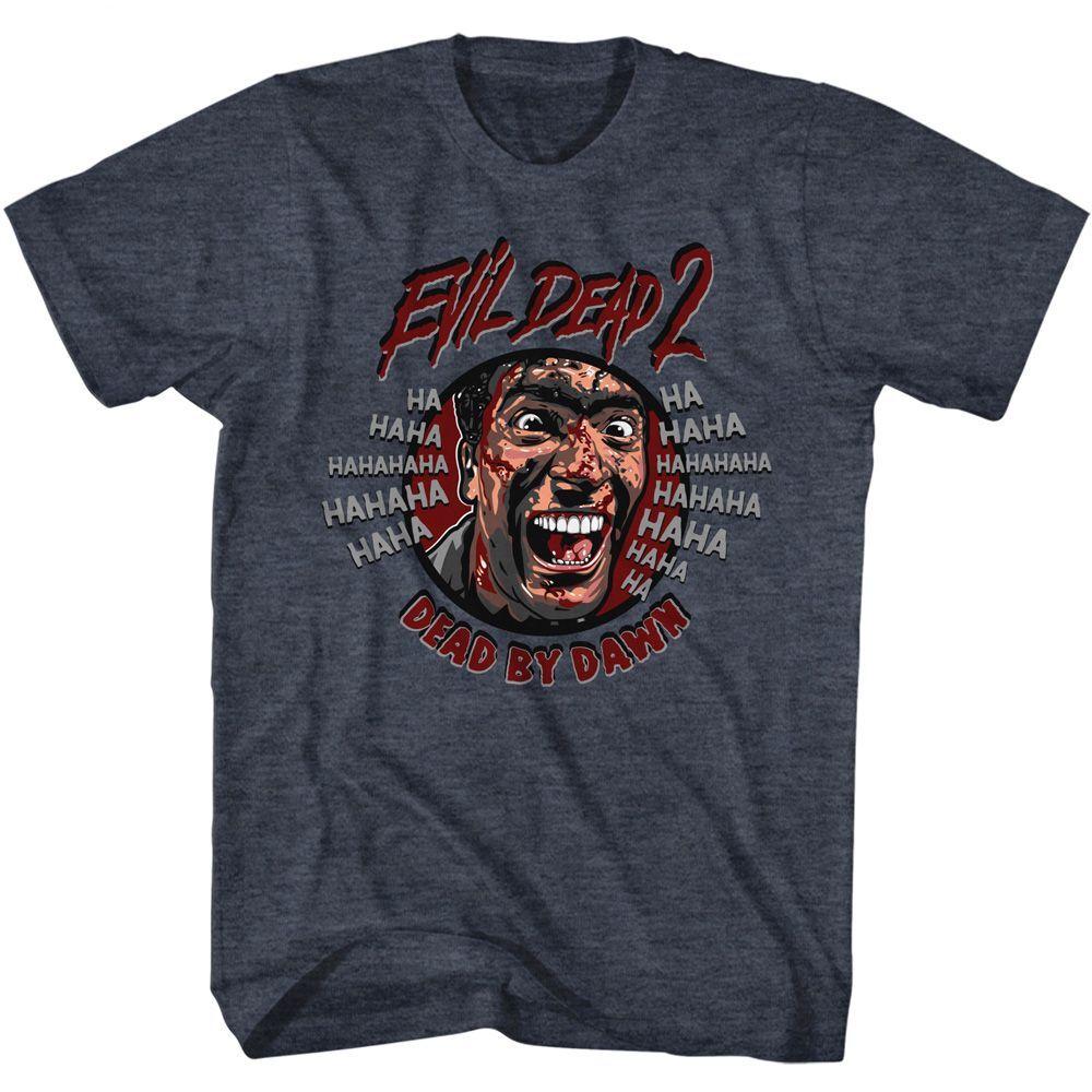 Evil Dead Ha Hahaha Navy Heather T-Shirt S