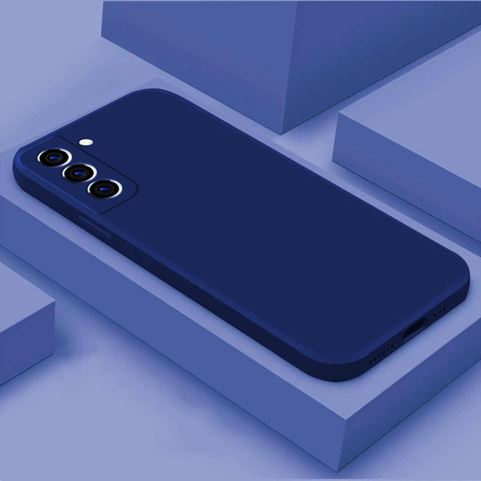 Suitable for Samsung Galaxy S25ultra Mobile Phone Case S24Plus Liquid Silicone S22 Straight Edge S23 Protective Case