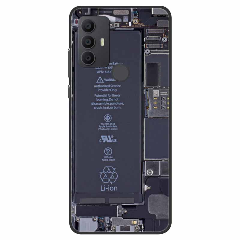 For TCL 30 SE Case Silicone Starry Space TPU Soft Back Cases For TCL 305 Cover Marble Painted for TCL 30SE TCL305 Fashion Bags