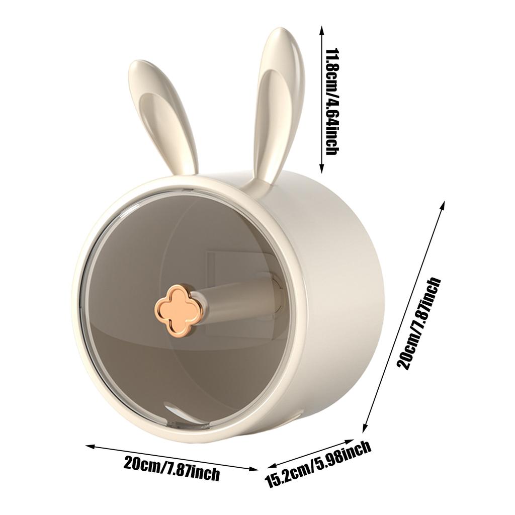 Wall Mounted Toilet Tissue Box Bathroom Roll Paper Dispenser Waterproof Plastic Tissue Container for Bathroom Kitchen