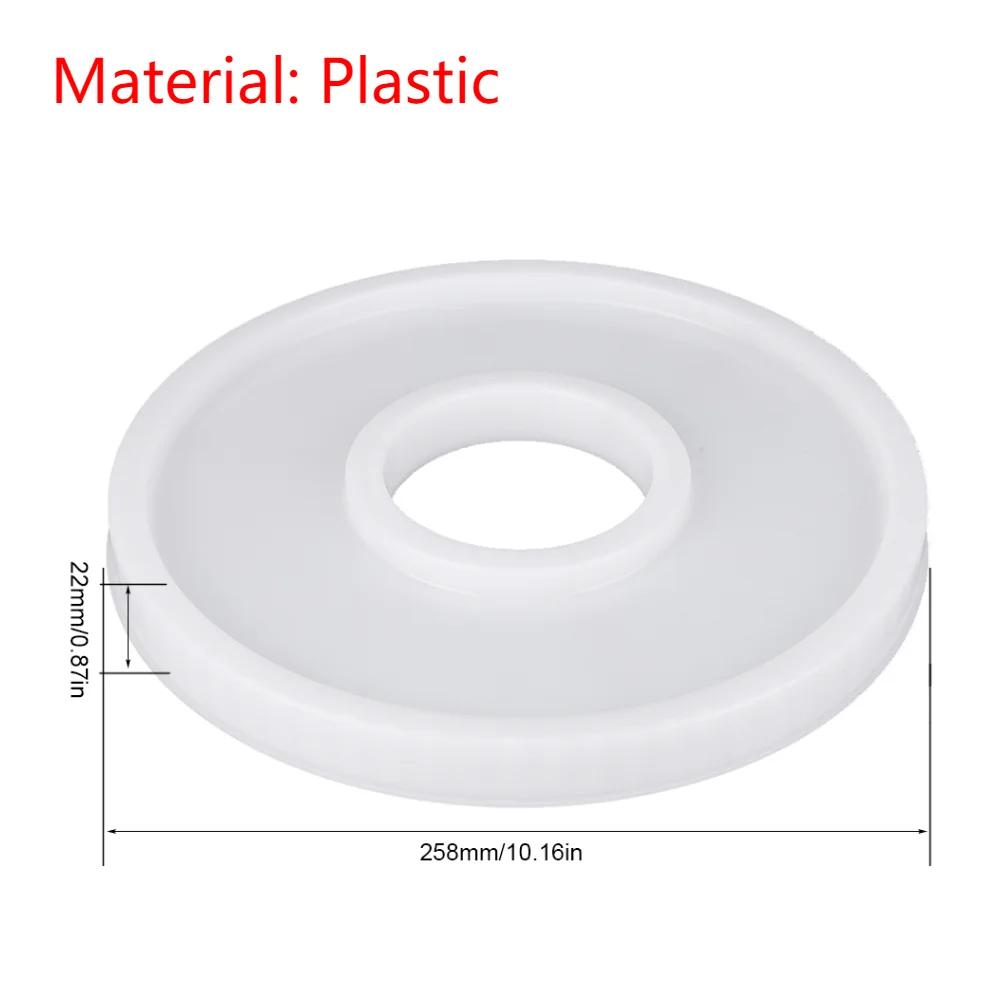 Силиконовая форма-лоток с желобками Бетонная круглая плита Силиконовая форма для литья DIY Ручная работа Декоративный лоток Форма Декор для дома