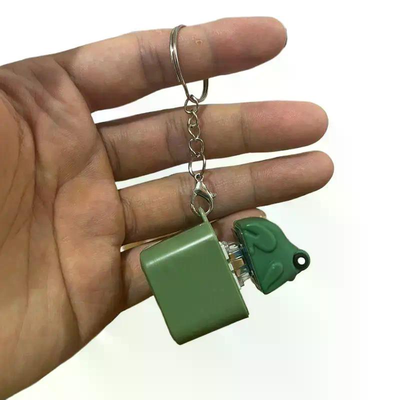 Portachiavi Rana Anatra Crocitante Divertente Tastiera Ricaricabile Fidget Clicker Sonoro Portachiavi Con Luce LED Per Sollievo Dallo Stress