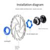 Road Bike Hub Center Lock To 6 Hole Adapter Bicycles Center Lock Adapter with Lock Rings 6 Pin Disc Brake Bicycles Part