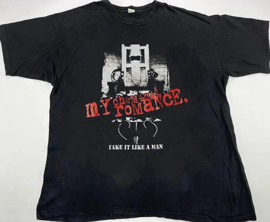 Unisex Short Sleeve Crew Neck Cotton T Shirt My Chemical Romance Take It Like A Man XXXL