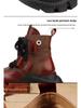 2025 Autumn/Winter Women's Genuine Leather Martin Ankle Boots - Thick & Soft-Soled, Comfortable, Stylish Cowhide Design