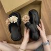Flower Womens Cute Slippers Summer Non Slip Beach Flip Flops Fashion EVA Soft Bottom Casual Slides Lightweight Platform Slippers