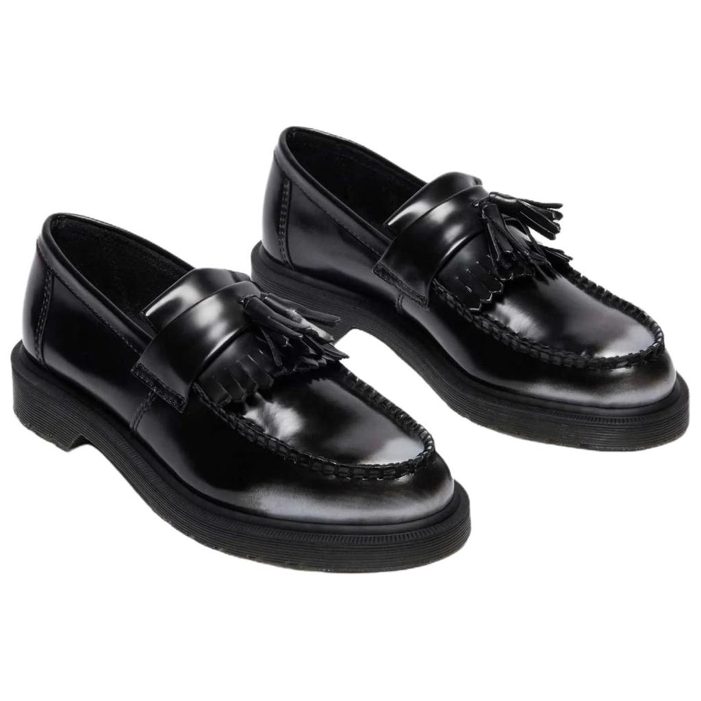 Dr. Martens Adrian Leather Slip-On Vintage Loafers 3cm Unisex Loafers Black 14573020