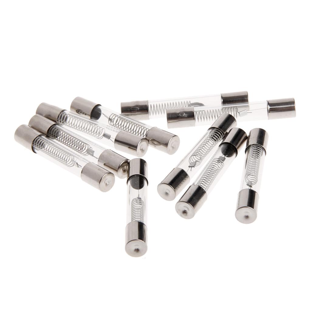 10 Pieces Microwave Oven for Protection High Voltage Replacement Fuse Tube 5KV 0.8A 800MA Cartridge Fuses Easy To Replac