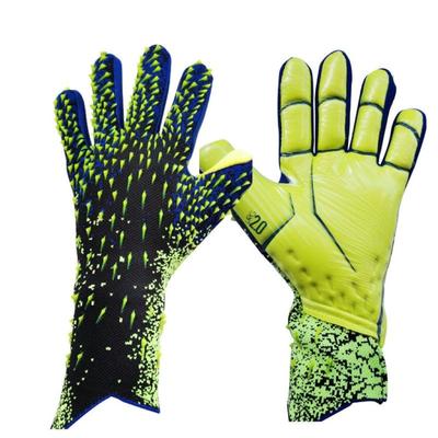 Gants de Gardien de But de Football Épais pour Enfants et Adultes Latex Sans Doigts Entraînement Respirants Confortables Gants de Gardien de But de Football
