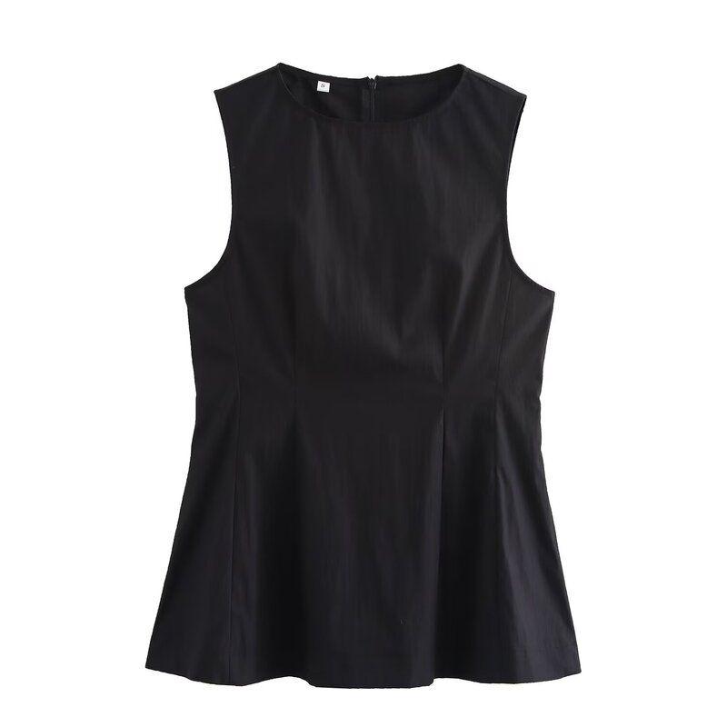 

Fashion Style 2024 Autumn New Arrival Women s Slim Looking Easiest for Match Waist Bag Sleeveless Tops High Waist Shorts 4437230 Top L