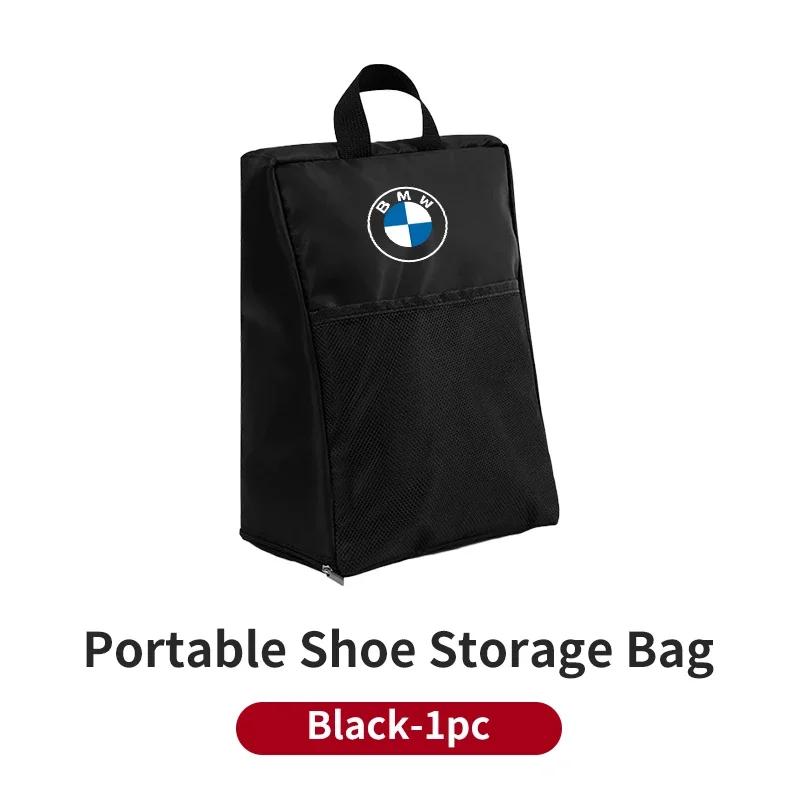 BIFL6 Hot Car Label Sneaker Organiser Portable Shoe Oxford Cloth Storage Bag Travel Accessories For BMW E46 E90 E60 F10 E39 F30 E
