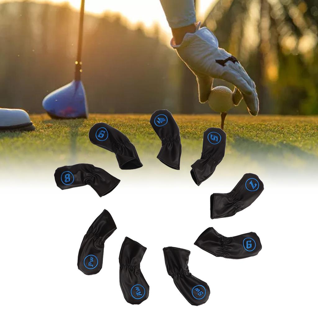 9Pcs Iron Head Cov s PU Wat proof Headcov s for Right Left Handed Lov s