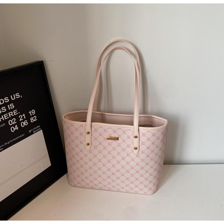 High-value tote bag women's 2025 summer new hand-carried commuter bag fashionable going out large-capacity shoulder bag