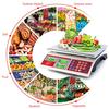 Digital Price Computing Scale 66lb/30kg Commercial Produce Scale with Stainless Steel Platform and Green Backlight LCD Display