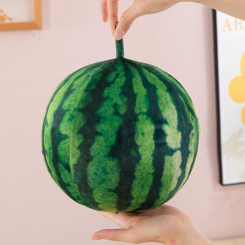 Плюшевая игрушка-подушка в виде арбуза для детей, летний подарок, мягкий фруктовый декор Round,9cm