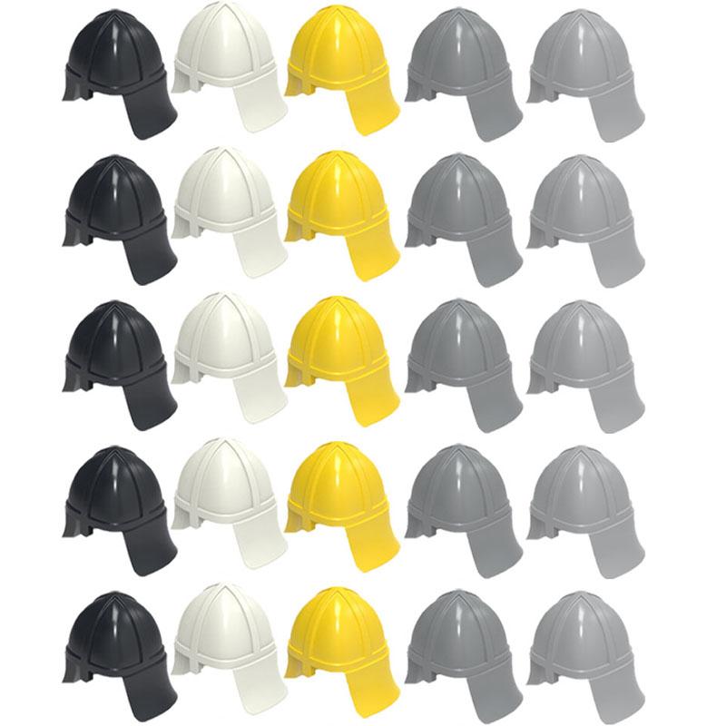 Mittelalterliche Bausteine Waffen Figur Soldat Zubehör Bogen Speer Armbrust Axt Helm Schulterrüstung Baustein Geschenk Spielzeug DIY X011