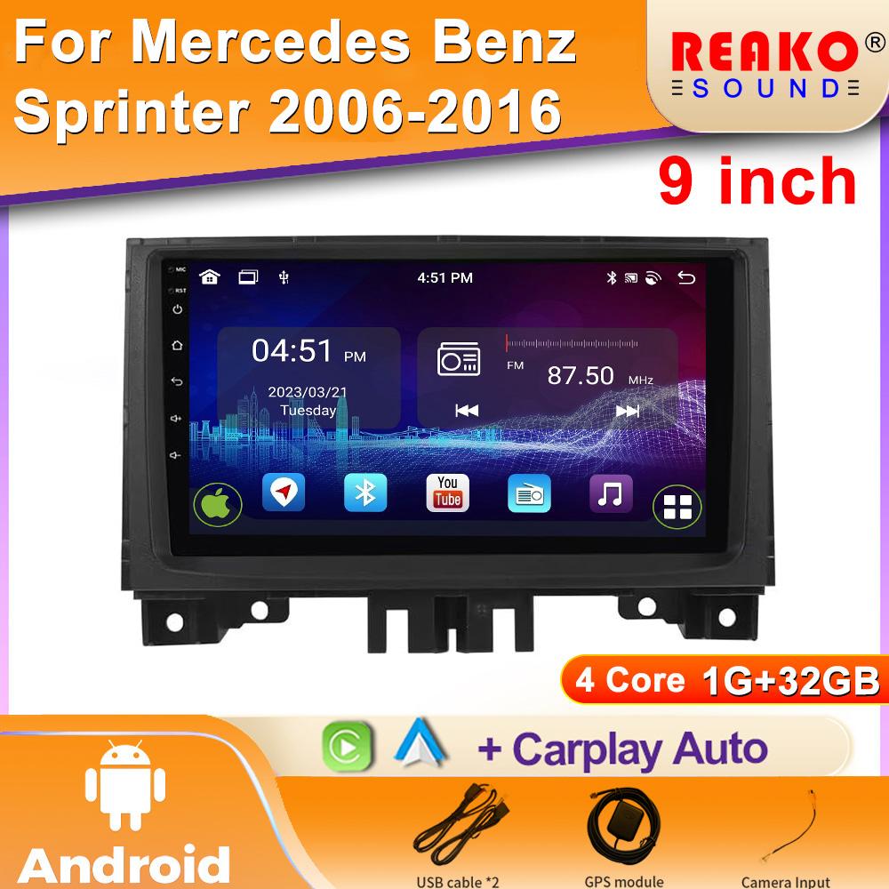 

Android автомобильный стерео радиоплеер для Benz Sprinter Volkswagen Crafter 2006 - 2016 мультимедийный головной блок GPS навигация Carplay 4 core 2GB+64GB carplay