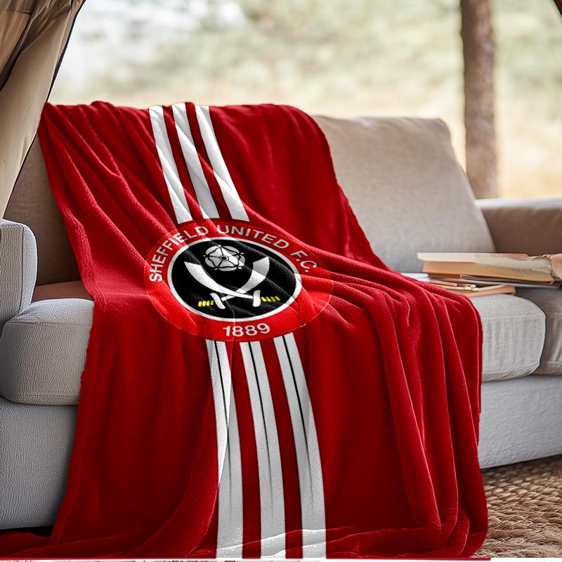 She-ffield Fc Crest Blanket Lightweight Ideal Bedding Blanket Perfect for Travel, Camping, Living Rooms, Offices, Sofas, Fan Christmas gift