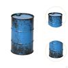 Oil Barrel Model Decoration Accessories 1/64 Compact Collectible Miniature Sculpture Weathered for