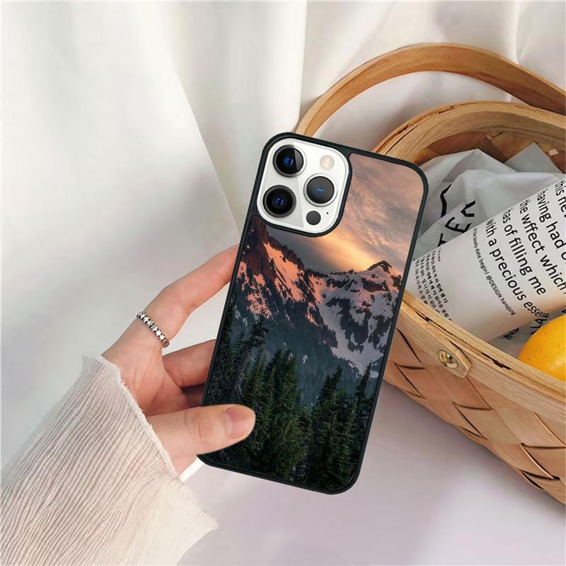 Anime Natural Landscape Phone Case For iPhone 17 Air 16 15 14 11 12 13 Pro  MAX Plus Coque Cover Shell