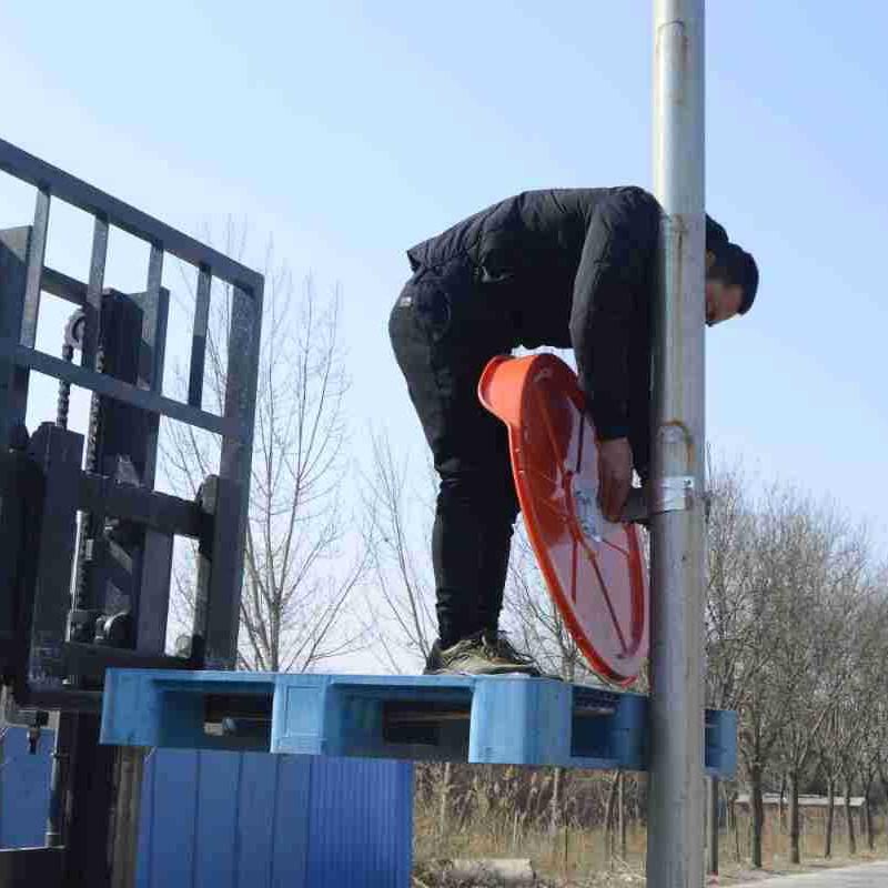 80cm Outdoor Traffic Convex Mirror for Parking Lots and Highways