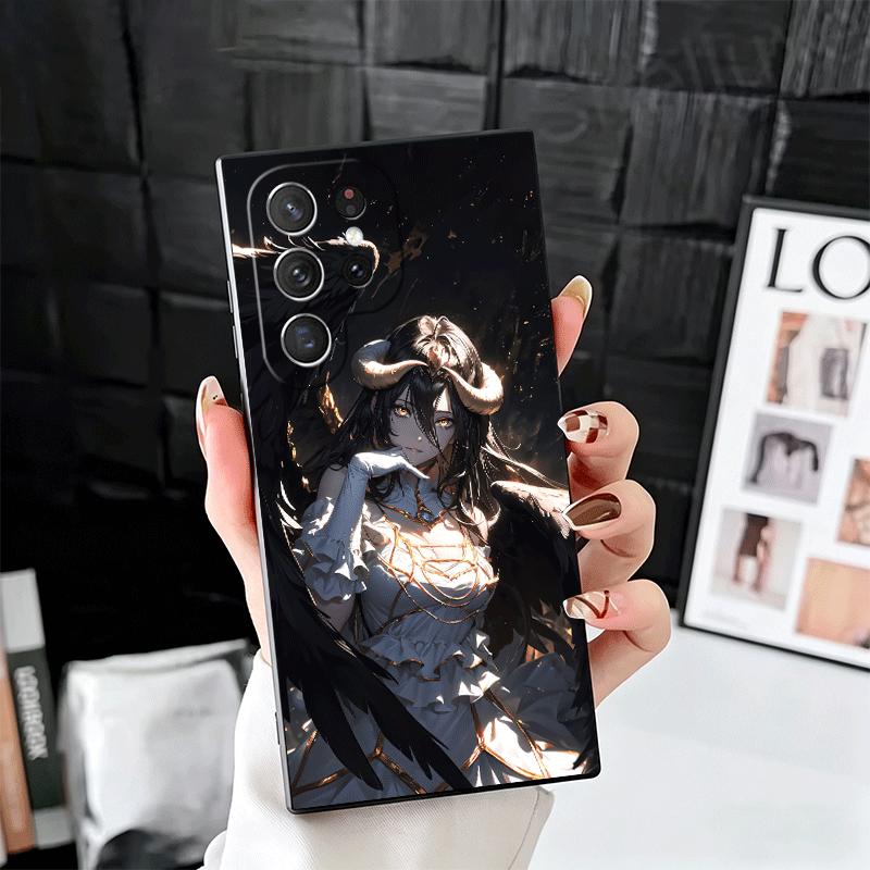Albedo O-Overlords Anime Soft Phone Case for Samsung Galaxy S26 S25 Edge S24 Ultra S23 Plus S22 S21 FE S20 Black Cover Back Shel