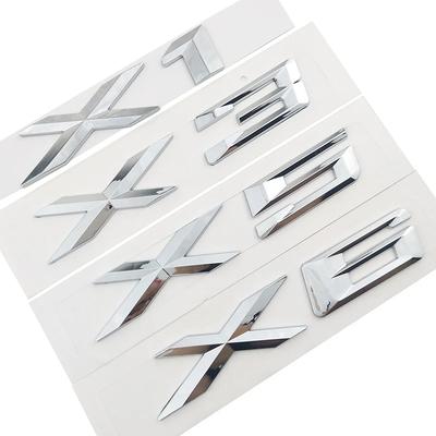 3D ABS Silver Car Styling Tail Sticker Badge for BMW X1 X3 X5 X6 Series Xdrive 20d 25d 30d 35d Door Stickers Emblem Accessories Pt2