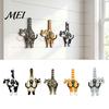 No Drill Wall Hook Cat Butt Wooden Hook, Double with Strong Adhesive Backing Corridor Organizer Durable Cat-Shaped Decorative for Keys Bags