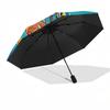 Clownfish, Aquarium Theme 8 Bone Hand Automatic Folding Umbrella, Compact and Portable Design, A Perfect Gift for Birthday, Christmas or Bus