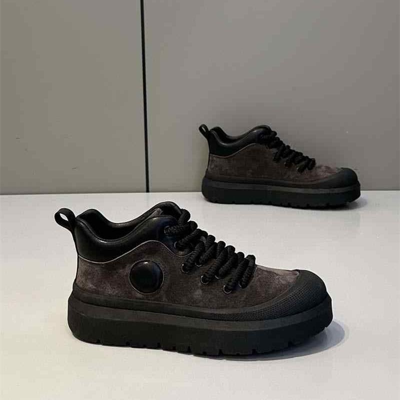 

Мужские ботинки в стиле ретро Модные и универсальные Простые и атмосферные Уличный стиль Мужская повседневная обувь 44 чёрный